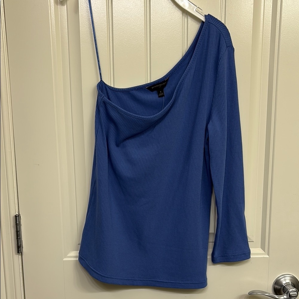 NWT Banana Republic Blue Off-Shoulder Women's Top size‎ small
